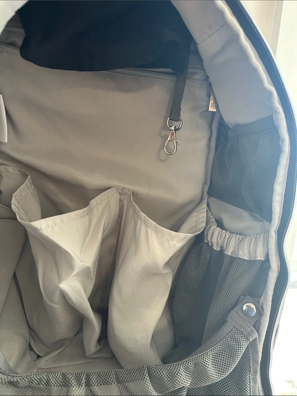 Itzy Ritzy Black Men's Backpack with Dual Front Flap Pockets